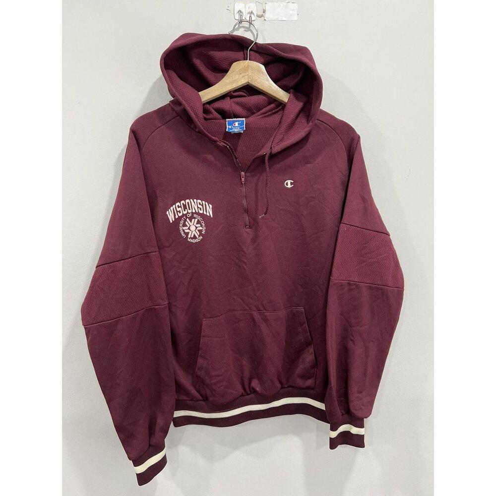 Vintage Champion Wisconsin Hoodie Sweater sweatshirt